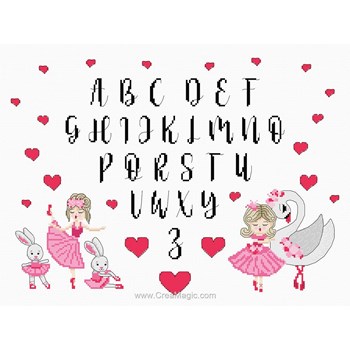 KIT Point De Croix De Chaussons De Ballet, Tableau PDF De