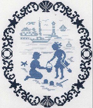 Princesse Kit Au Point Croix Compté Bord De Mer