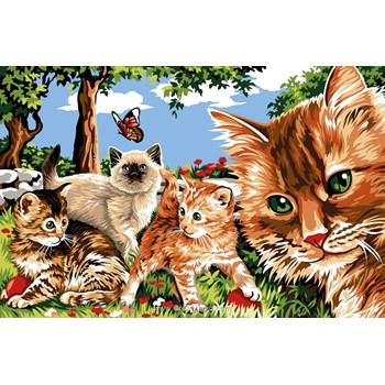 Le Petit Jeu Chats Et Papillons Canevas 163 4335 Margot