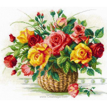 Riolis 1816 Kit De Broderie Au Point De Croix Motif Pivoines