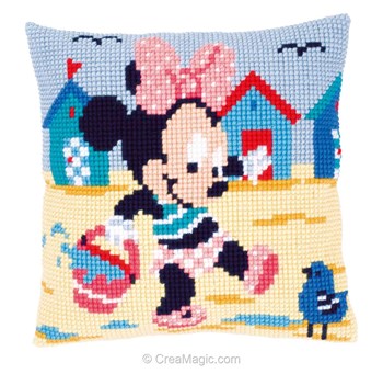Coussin Vervaco Minnie Baby Disney Au Point De Croix