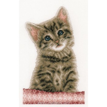 Kit coussin Vervaco au point de croix portrait de tigre