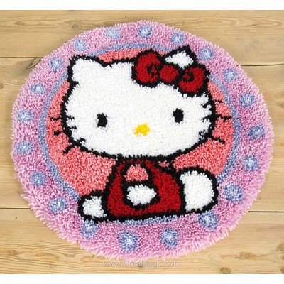 Tapis point noue hello kitty star - Vervaco