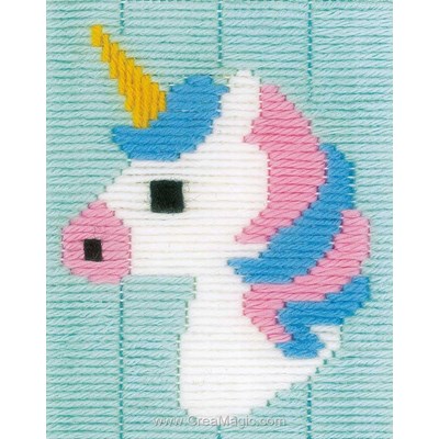 Canevas point lance licorne - Vervaco