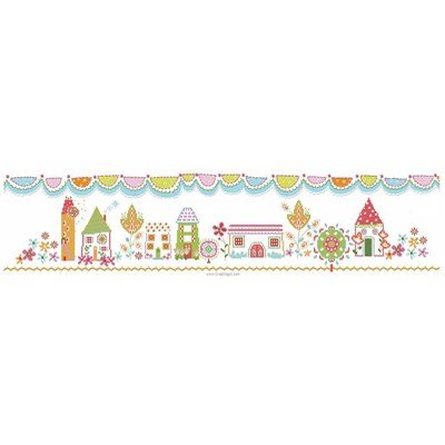 Broderie imprimée en kit tableau maisonnette - Princesse