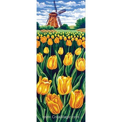 Canevas champs de tulipes de Collection d'art
