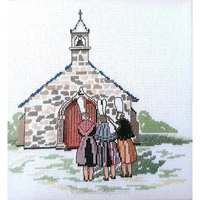 Modèle broderie point de croix la chapelle bretonne - Philomene