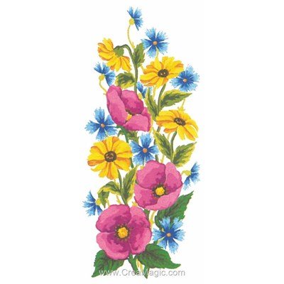 Canevas champs de fleurs de Collection d'art