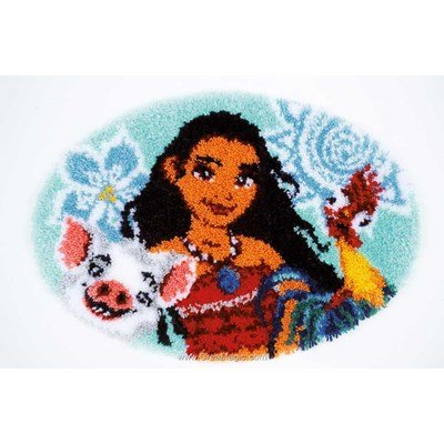 Tapis point noué walt disney moana vaiana de Vervaco