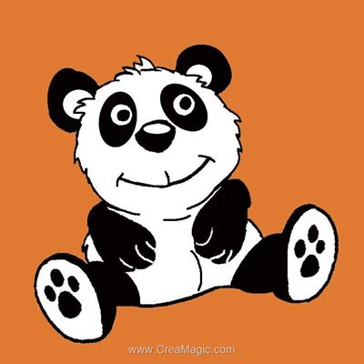 Pandi panda kit canevas complet - Luc Création