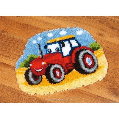 Kit tapis point noué mon ami le tracteur de Vervaco
