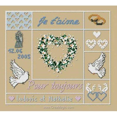 Kit Broderie Mariage Creamagic