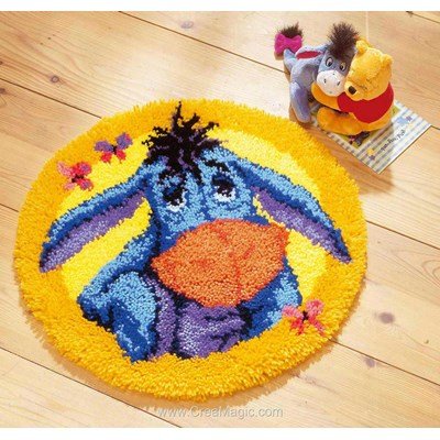 Tapis point noué disney salut bourriquet - Vervaco