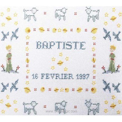 Kit broderie baby naissance le petit prince - Princesse