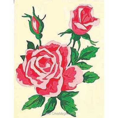 Kit canevas vie de roses - Margot