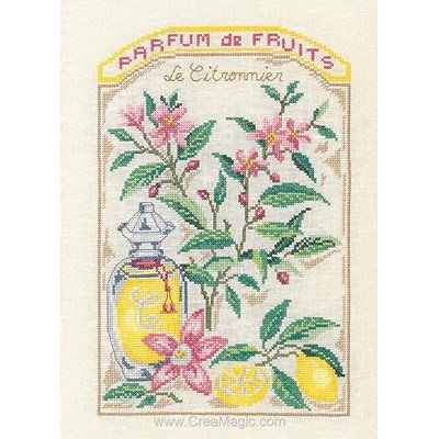 Parfum de fruits point de croix de Princesse à broder