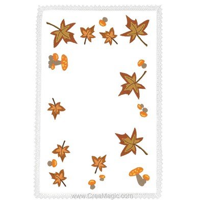 Napperon feuilles d’automne en broderie traditionnelle - Avila 9882042-1765