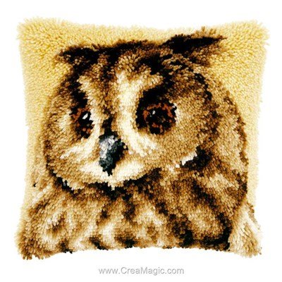 Kit coussin point noue hibou beige - Vervaco