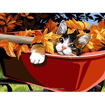 SEG canevas repos de chat en automne