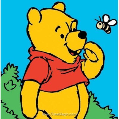 Canevas débutant Royal Paris winnie et l'abeille - walt disney