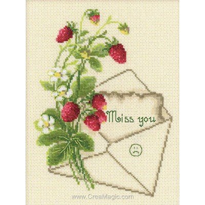 La broderie RIOLIS enveloppe fleurie