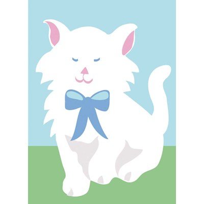 DMC kit canevas enfants le chat blanc