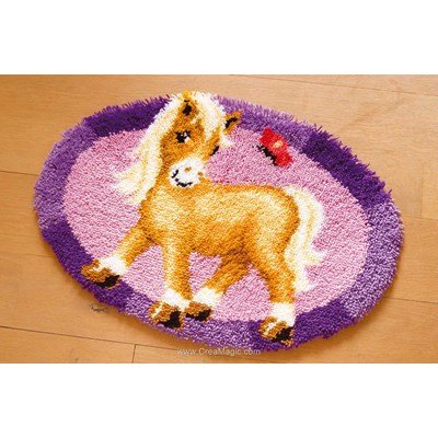 Kit tapis point noue petit poney de Vervaco