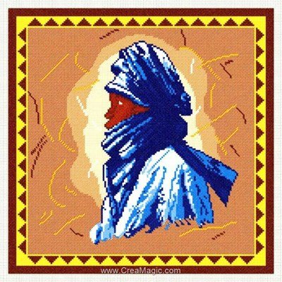 Le mauritanien - toile lin kit à broder point de croix - Anagram