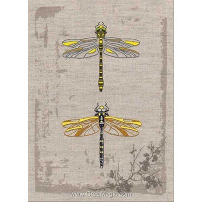 Point de croix libellules vintages - Marie Coeur