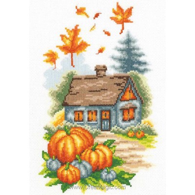 broderie en kit Maison d'automne - Vervaco