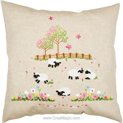 Broderie Traditionnelle Moutons dans le pré - Vervaco