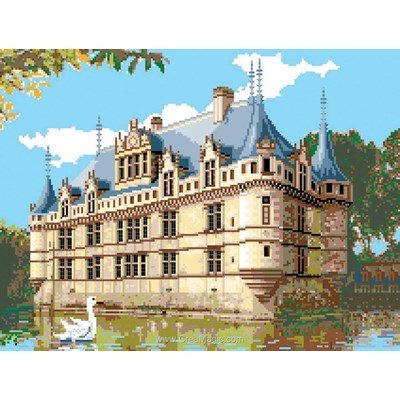 Canevas le château d'azay le riideau - Luc Création