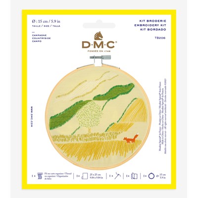 Kit Broderie DMC Esprit De Campagne - Motif Rustique Avec Fils Et Instructions - Loisir Créatif