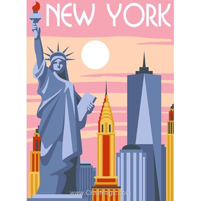 Affiche vintage - new york canevas de Margot