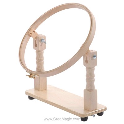 Tambours à broder - Sur support de table - 25 cm - Elbesee