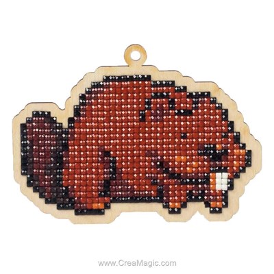 Broderie diamant Wizardi beaver