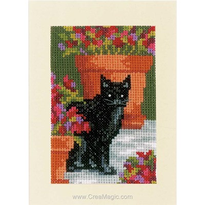 VERVACO Kit Point De Croix Compté Marque-Page Chats – Lot De 2, Loisir Créatif Débutant