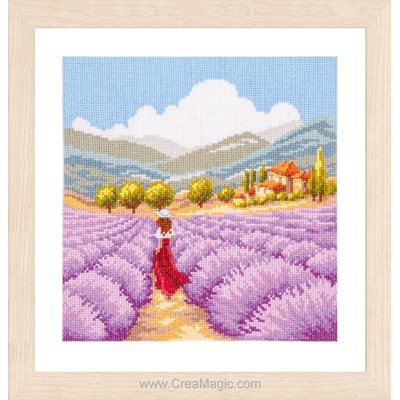 broderie en kit Lavande en provence - Vervaco