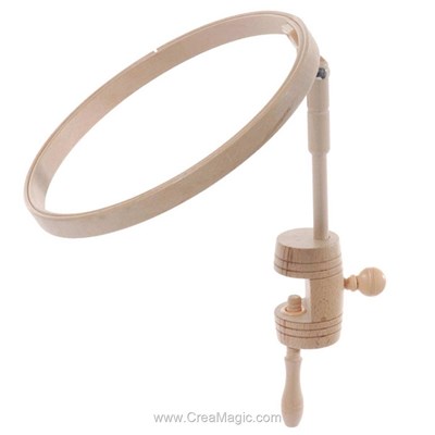 Tambours à broder - Fixation sur table - 20 cm - Elbesee