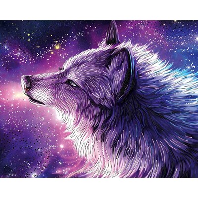 Broderie diamant spirit of the wolf de Diamond Painting