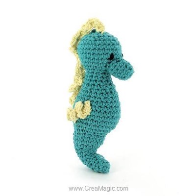 Kits amigurumi - Bubbles l'hippocampe - lagoon - Hoooked
