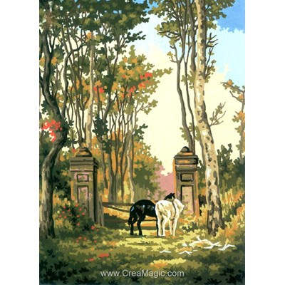 Canevas l'entrée du domaine - Collection d'art