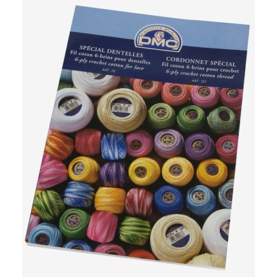 Carte de couleurs - Fil cordonnet et dentelle avec brins - DMC