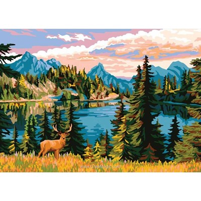 Le prince du lac de montagne canevas de Collection d'art