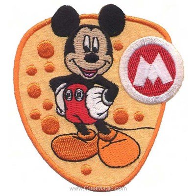 Ecusson brodé thermocollant mickey le héro - MLWD