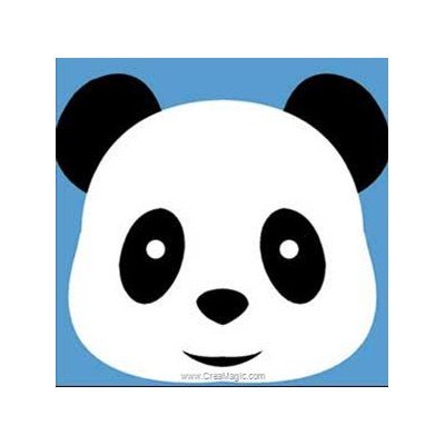 Kit canevas a broder pour enfants Margot dessine moi un panda