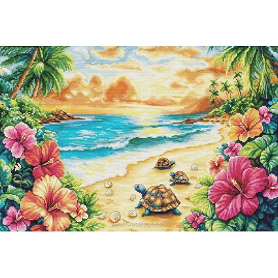 Kit broderie Tropical summer - Luca-S