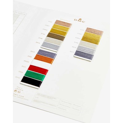 Carte de couleurs - Fils diamant et Grandé  avec brins - DMC