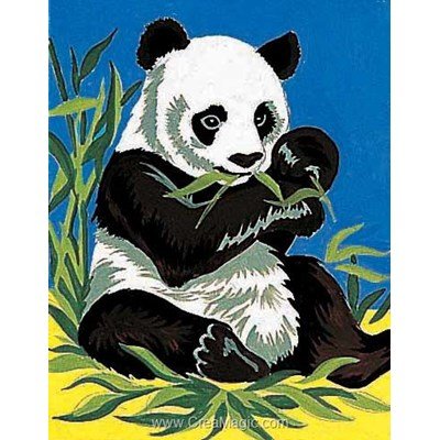 Kit canevas enfant Margot le panda