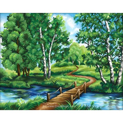 Kit broderie diamant Diamond Painting forest